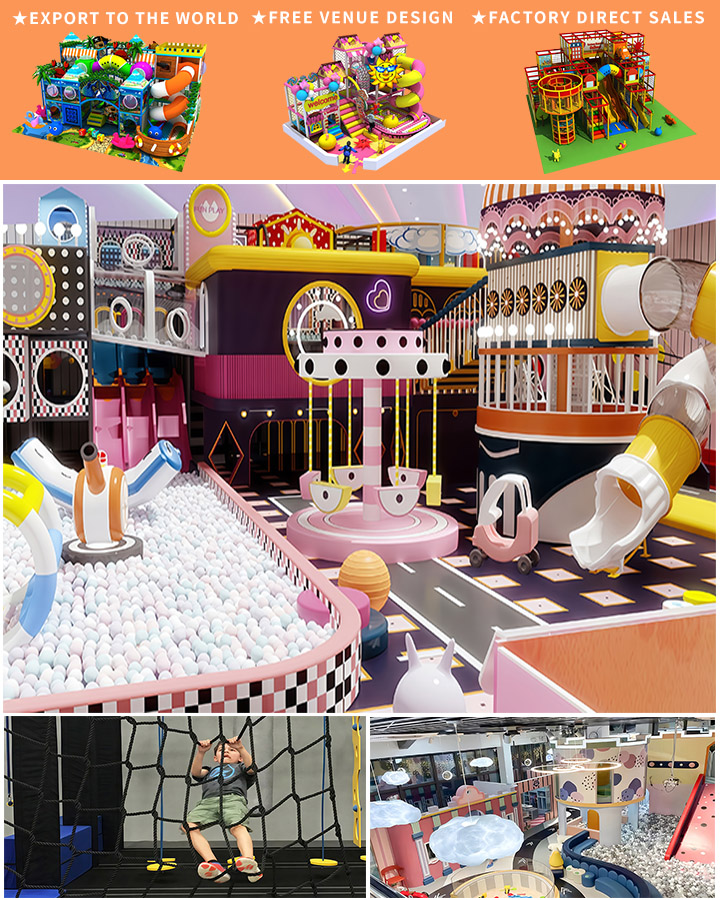 High-Quality Indoor Playground with Slides and Mazes for Sale