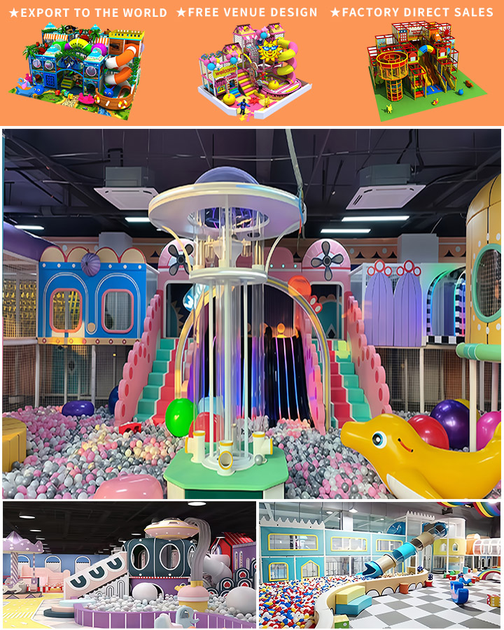 Lemfun Colorful Indoor Playground Equipment with Ball Pit for Amusement Park