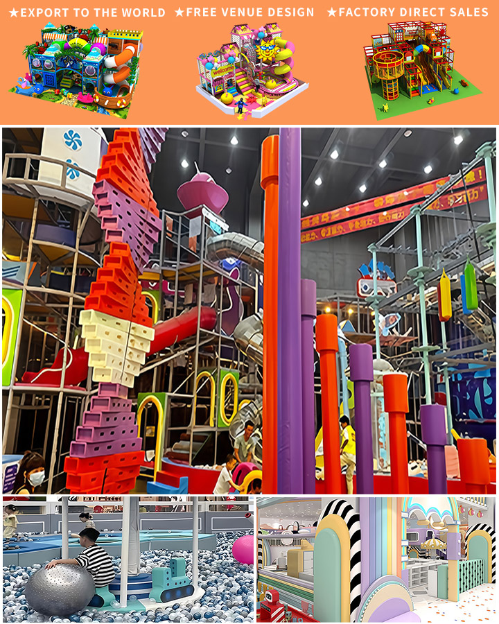 Free Design Creative Children Indoor and Outdoor Crochet Nylon Rainbow Climbing Net Playground Equipment