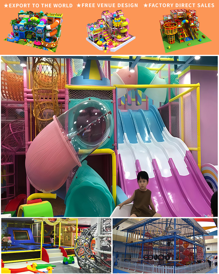 Custom Pastel Pink Softplay Indoor Playground Equipment for School or Home