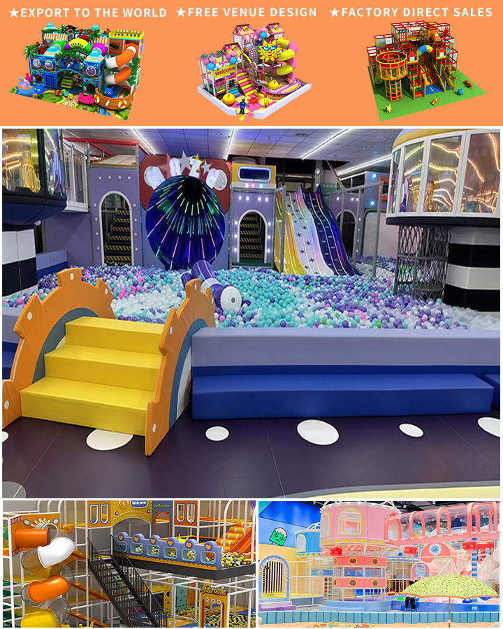 Blue Ocean Theme Kids Wholesale Indoor Playground Equipment With Soft Play Ball Pool Slide