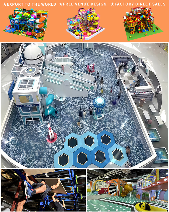 Commercial Adventure Park: Customized Rope Course, Climbing, Kids’ Indoor Playground Equipment with Trampoline Park