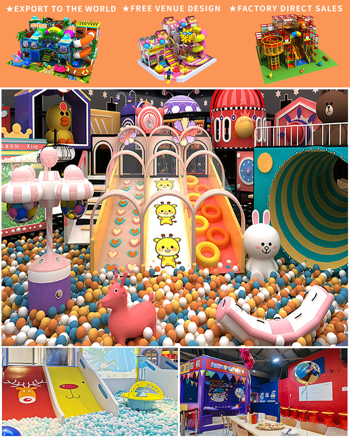 Playground Outdoor Set Including Bounce House, Building Blocks, and Inflatable Water Slide for Fun