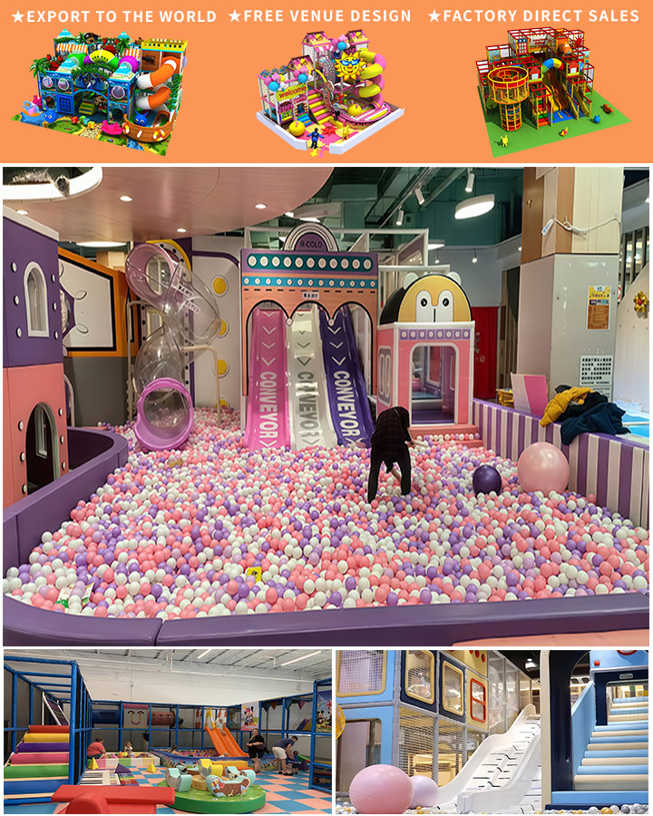 High Quality Kids Space Theme Indoor Playground Equipment with Big Slides for Sale