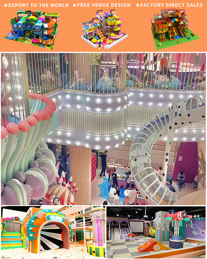 154SQM High Quality Kids Commercial Indoor Playground Equipment With Ocean Theme For Children