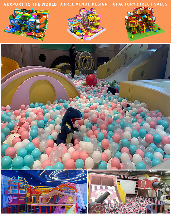 Large Commercial Supplier Plastic Trampoline Park Indoor Playground Equipment for Kids with Ninja Warrior Obstacles Course