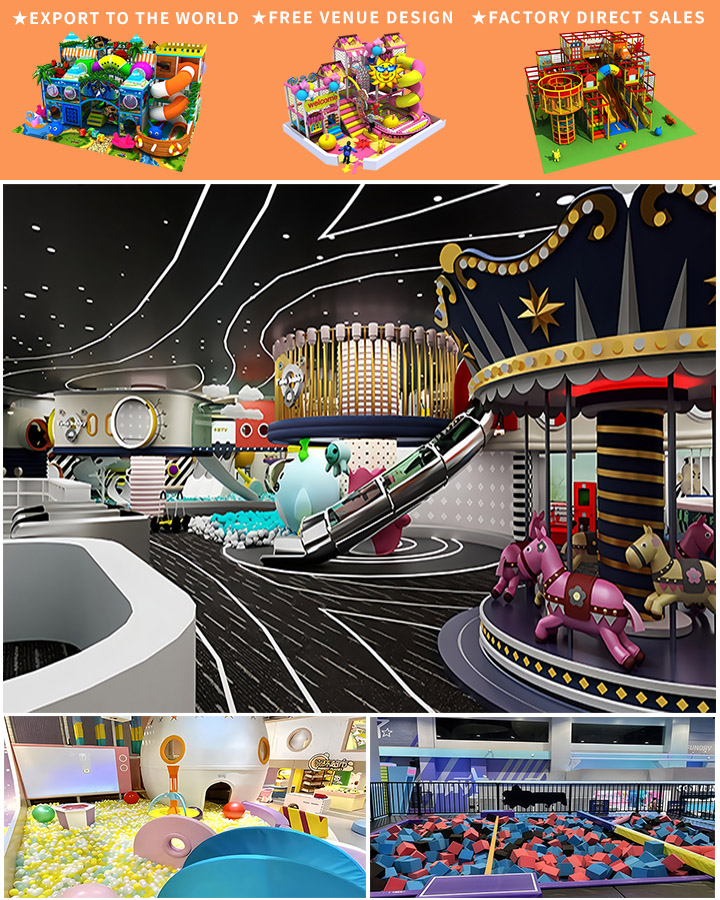 2024 New Design Children Popular Jungle Theme Baby Kids Commercial Indoor Playground Equipment Soft Play With Slide