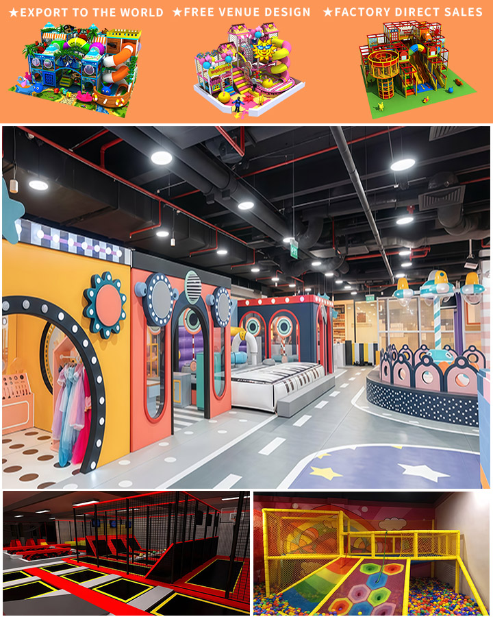 Custom Design 550 Sqs Commercial Shopping Mall Children Area Indoor Playground Equipments Interior Kid Cafe Playground