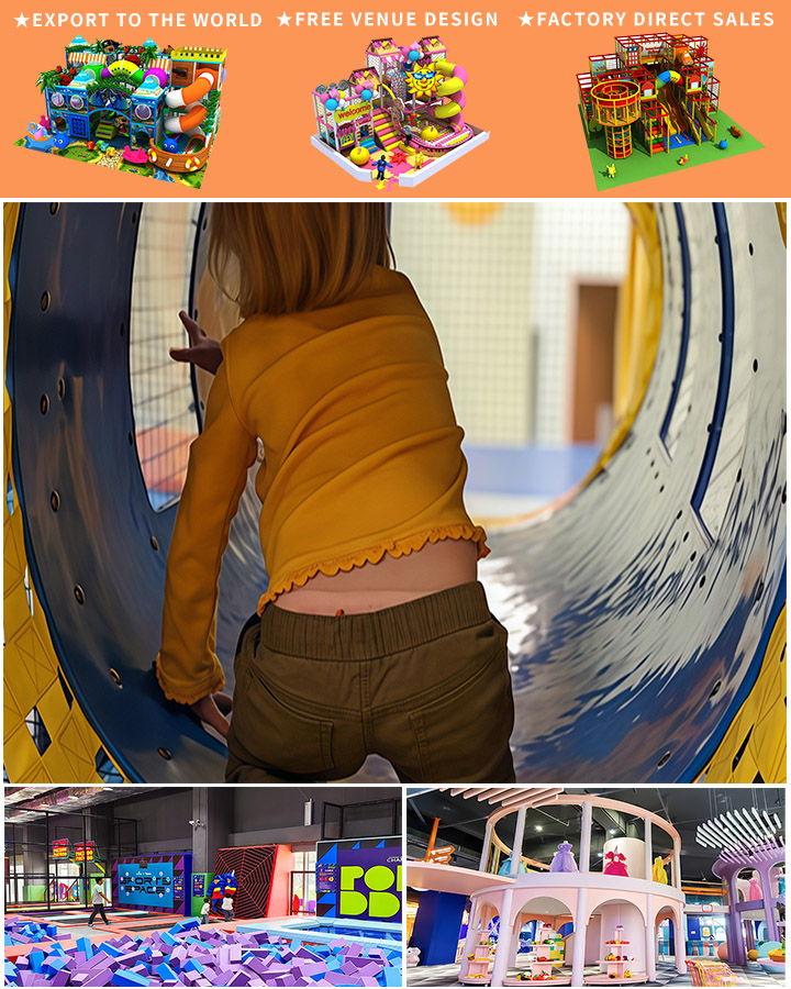Factory Manufactures Indoor Playground Equipment Foam Ball Pit Rope Course Indoor Trampoline Kids Playground