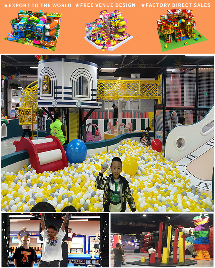 Blue and White Pastel Wood Toddler Indoor Playground Equipment Soft Play Set for Kids Indoor